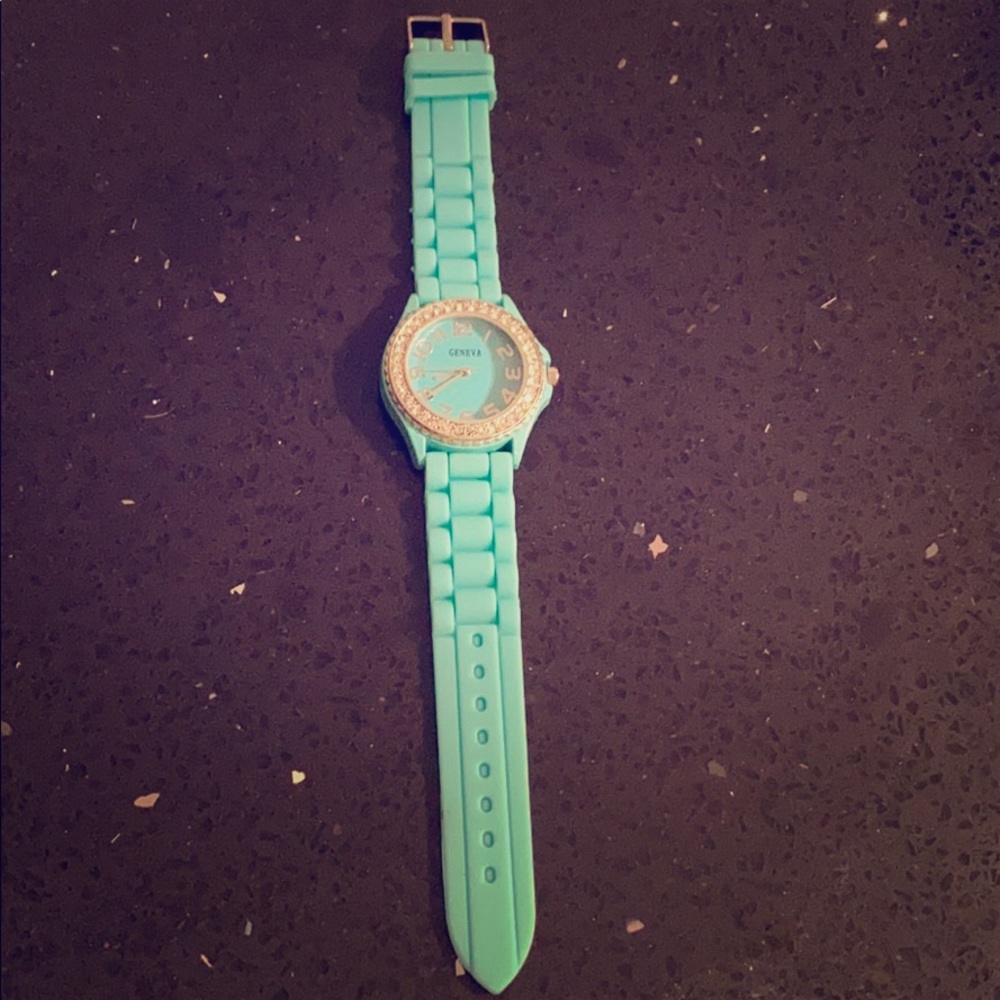 TEAL GENEVA WOMENS WATCH